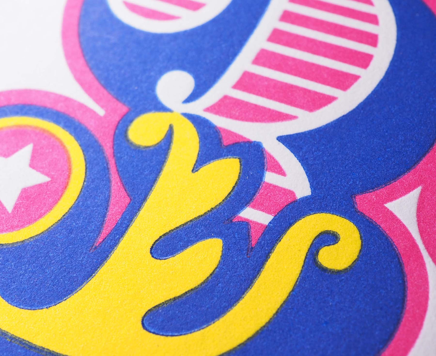 Circus Numbers 30th Letterpress Birthday Card