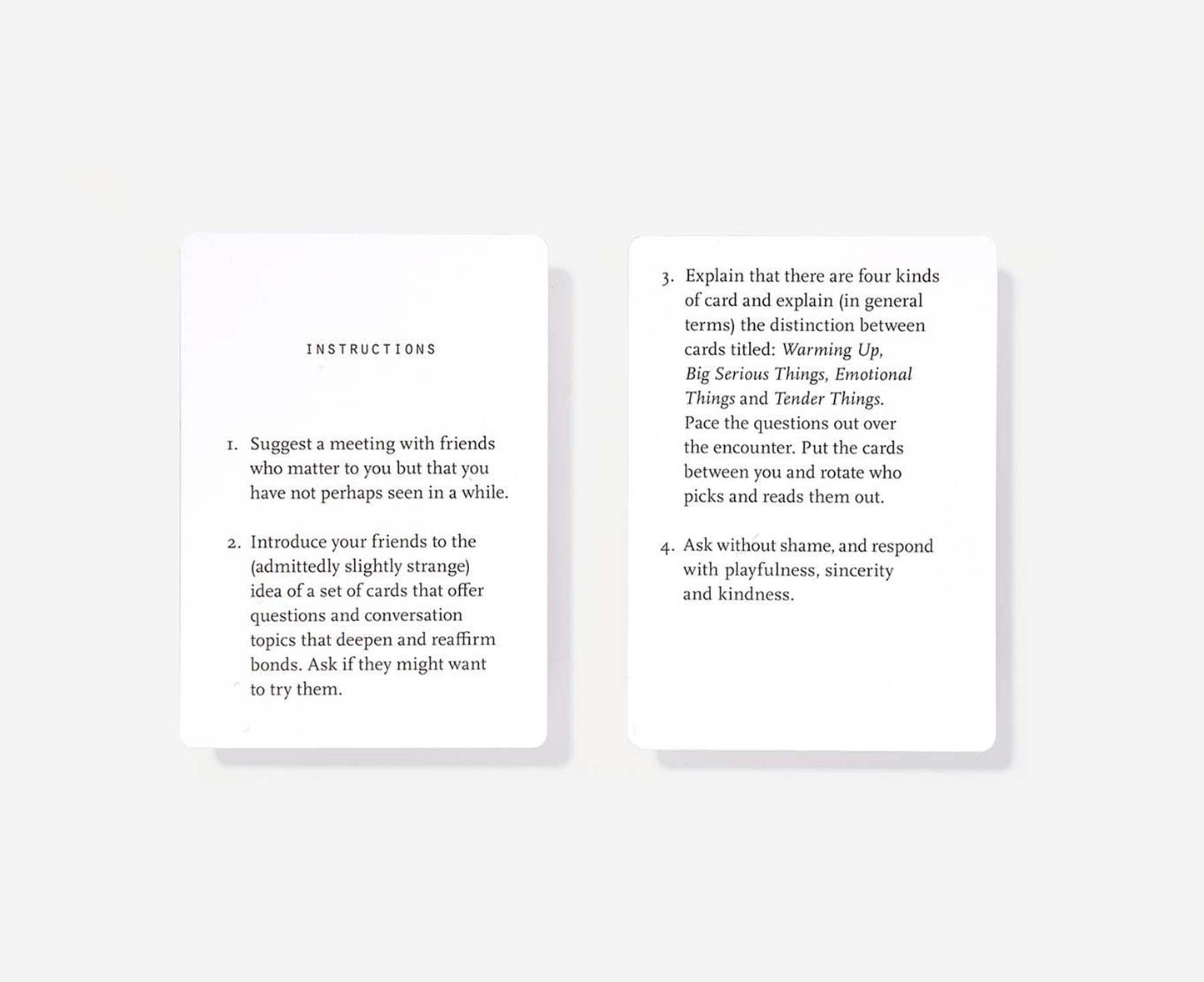 Meeting Friends Conversation Cards