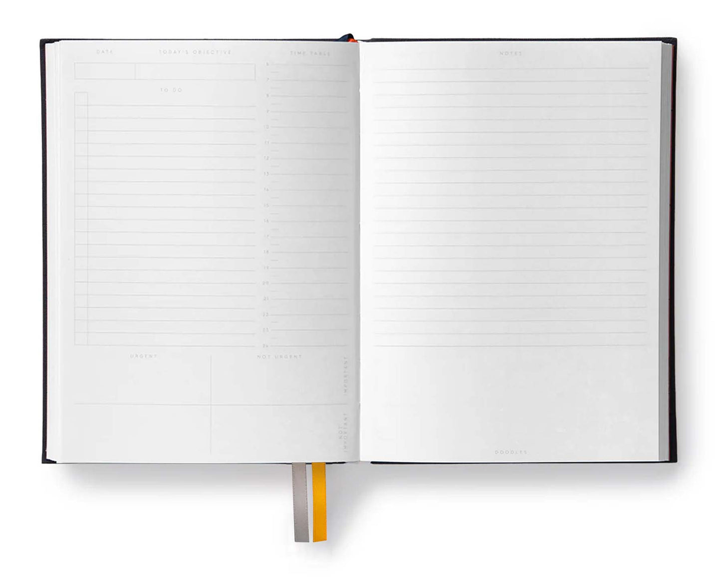 Yellow Fabric B6 Daily Planner