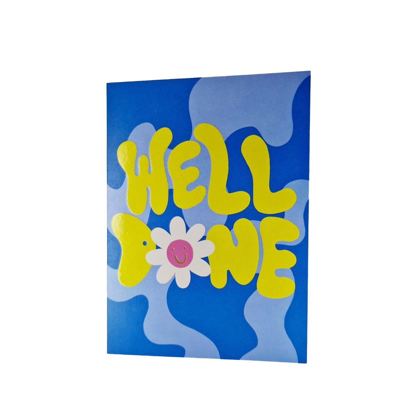Well Done embossed congratulations card