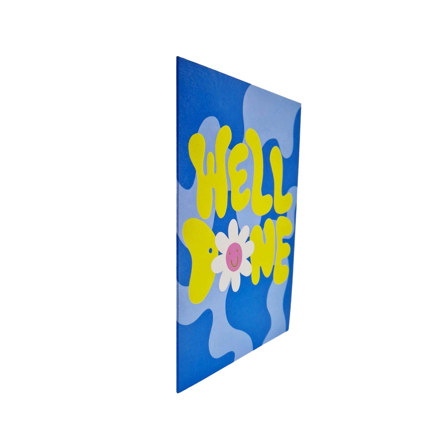 Well Done embossed congratulations card