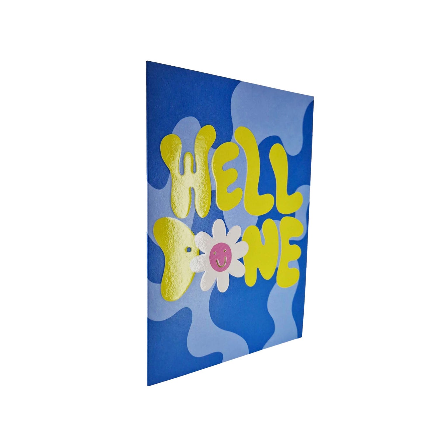 Well Done embossed congratulations card