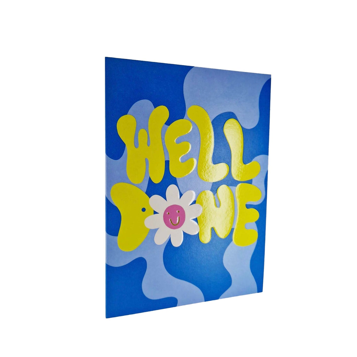 Well Done embossed congratulations card