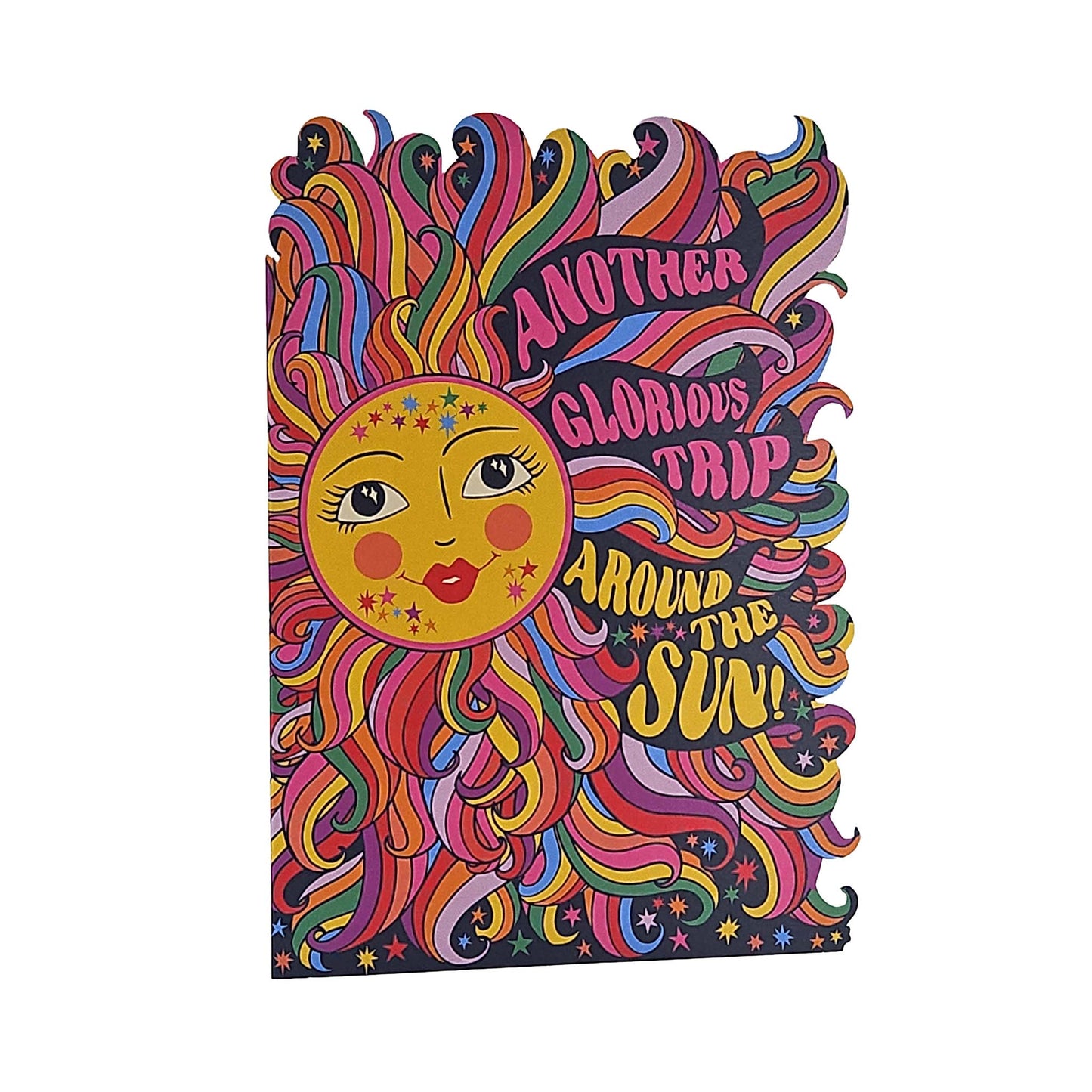 Glorious Trip Around The Sun Cutout Birthday Card