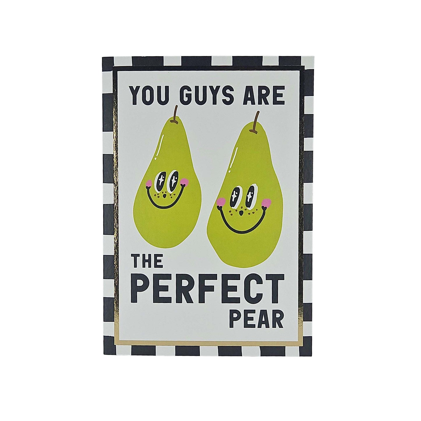 Perfect Pear Foiled Anniversary / Wedding Card