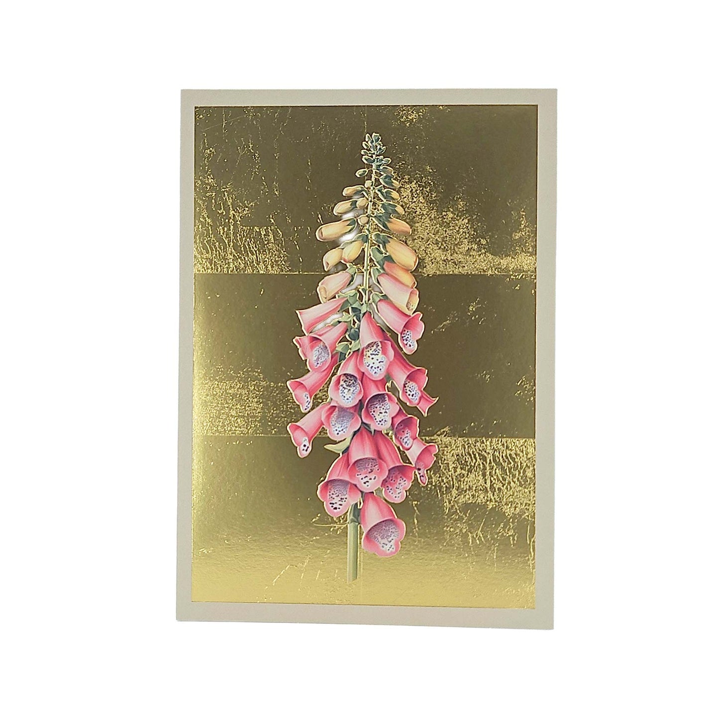 Foxglove Gold Foiled Art Card