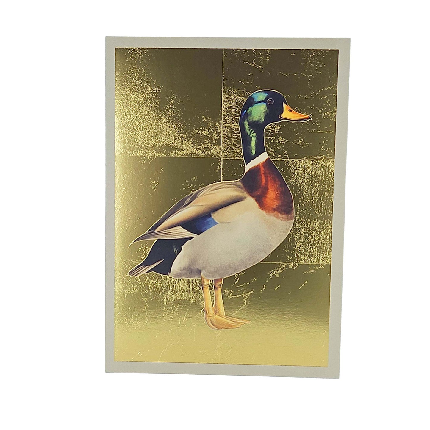 Mallard Duck Gold Foiled Art Card