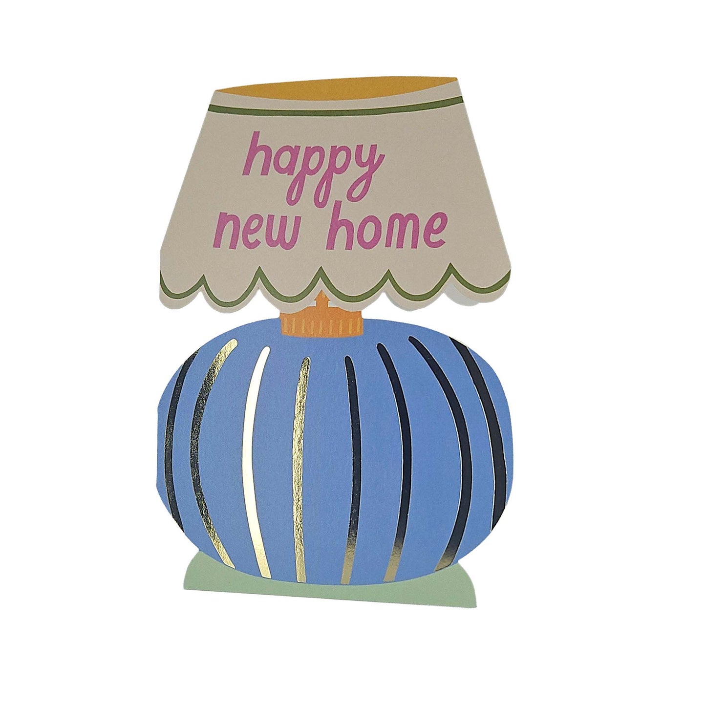 Happy New Home Table Lamp Cutout New Home Card