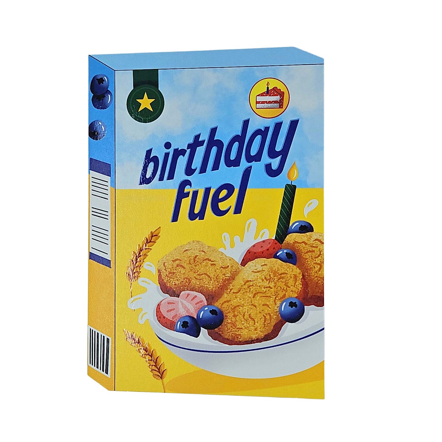 Birthday Fuel Cereal Spot Gloss Birthday Card