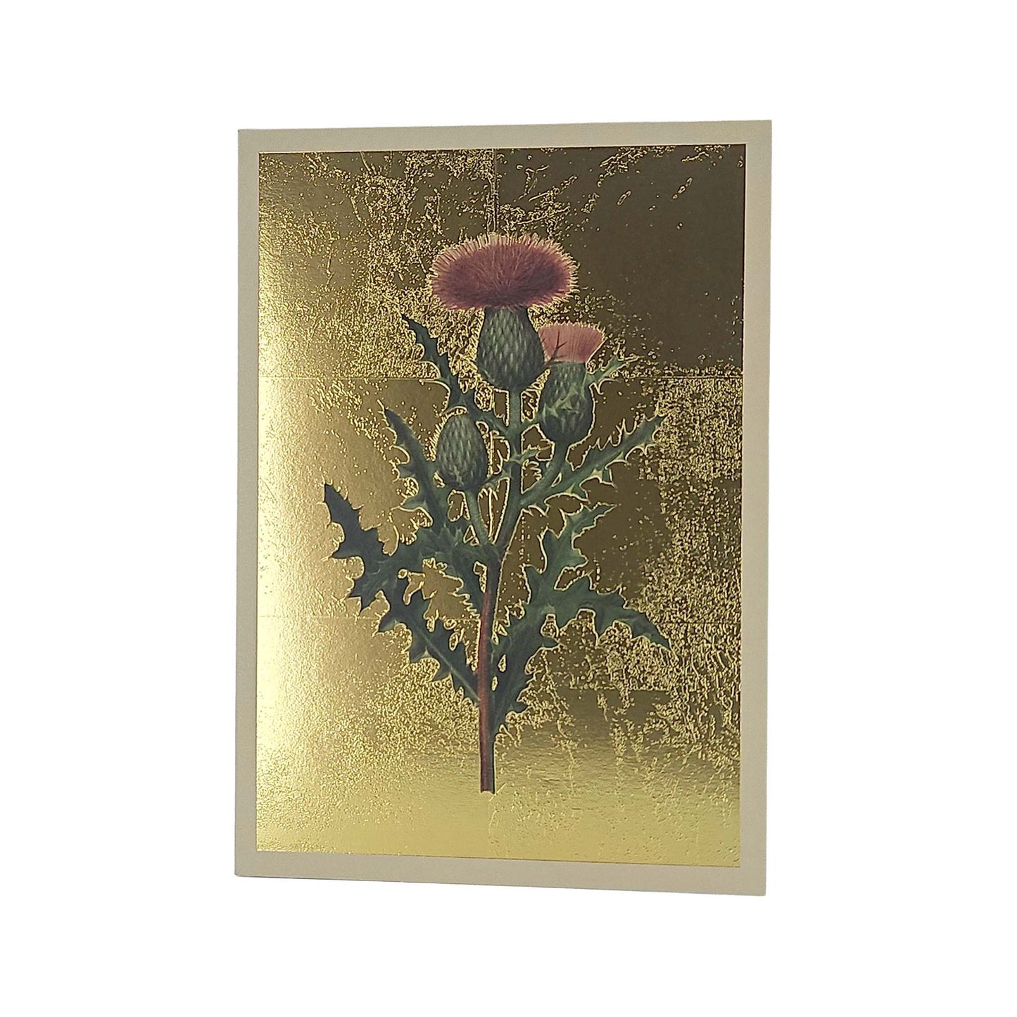 Thistle Gold Foiled Art Card
