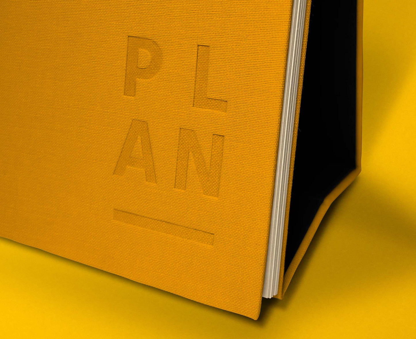 Blank Canvas Yellow Wirebound Weekly Desktop Planner