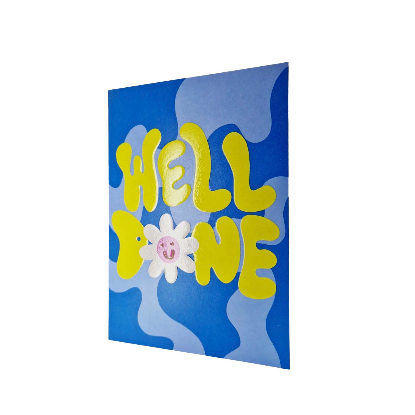Well Done embossed congratulations card