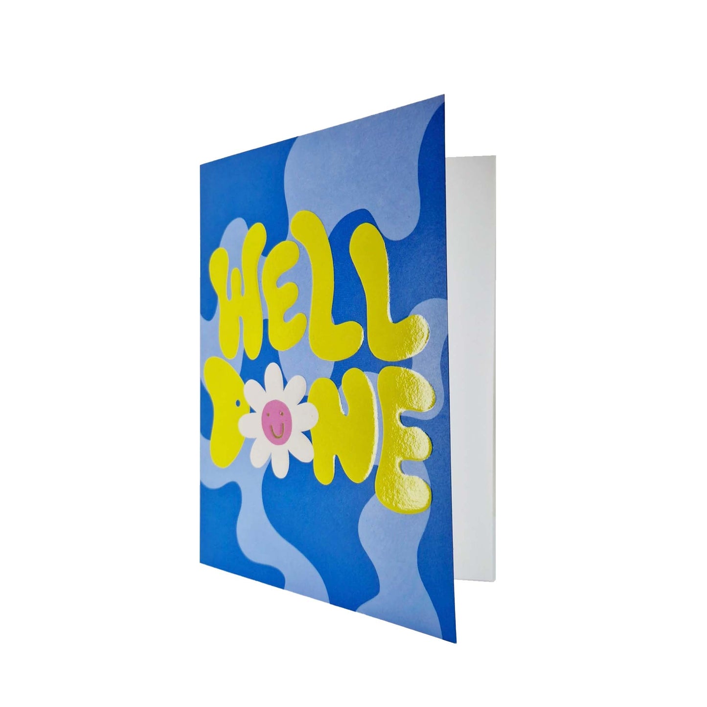 Well Done embossed congratulations card
