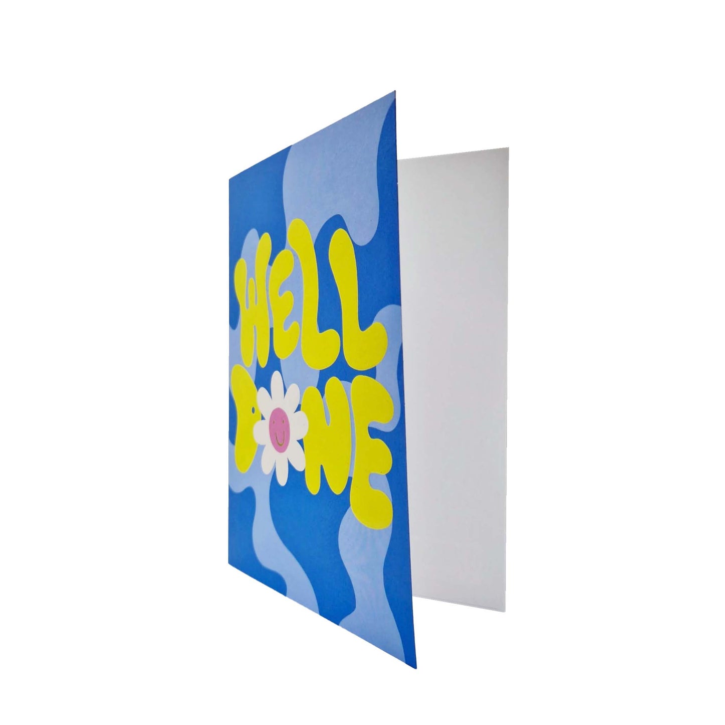 Well Done embossed congratulations card
