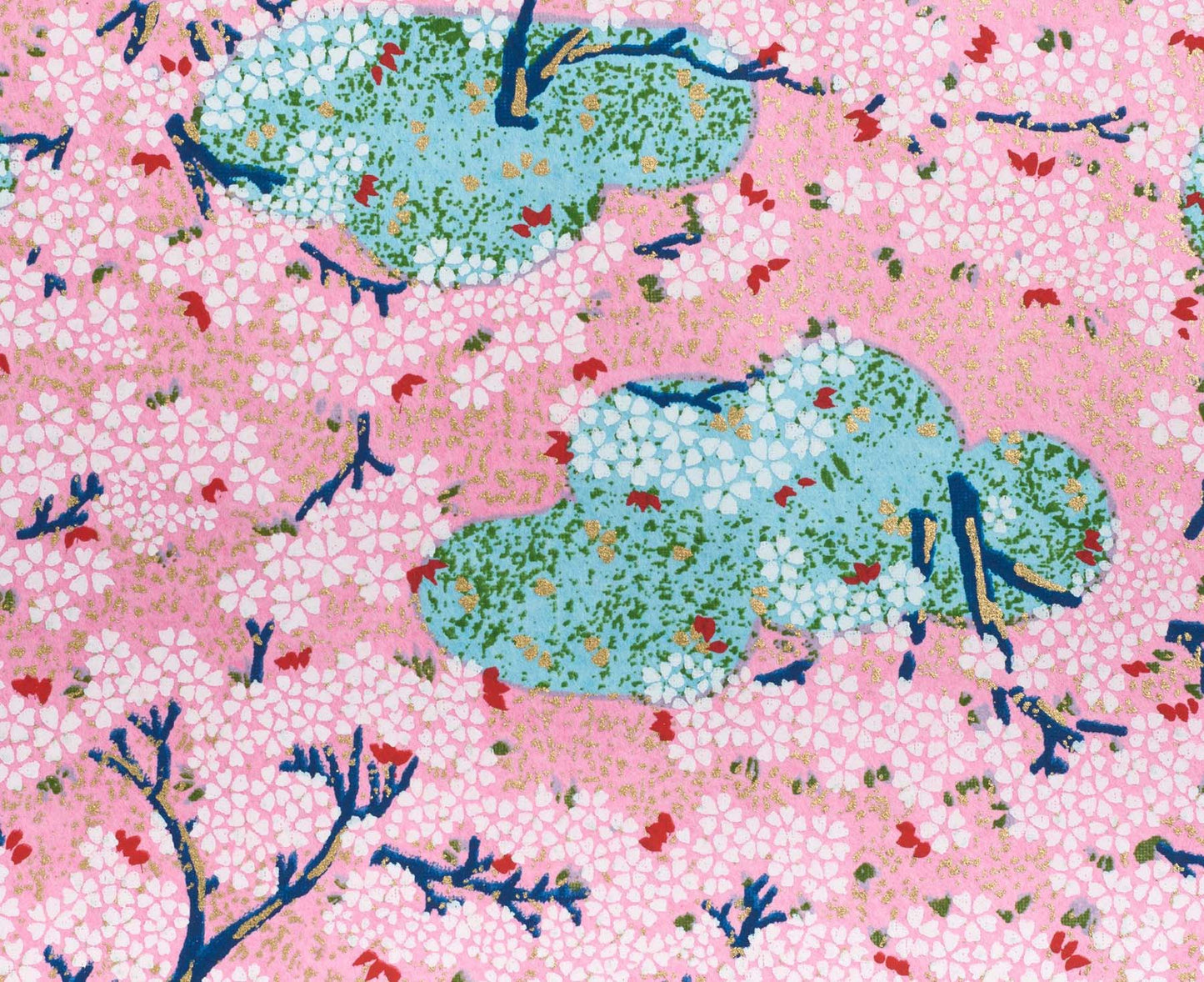 A5 Hardback Notebook Pink Blossom Trees Lined Pages