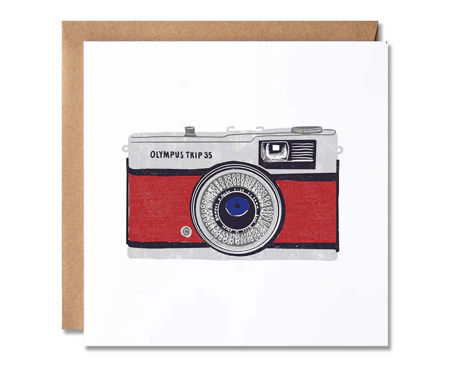 35mm Olympus Trip Camera Illustrated Card