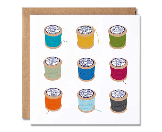 Cotton Reels Illustrated Card