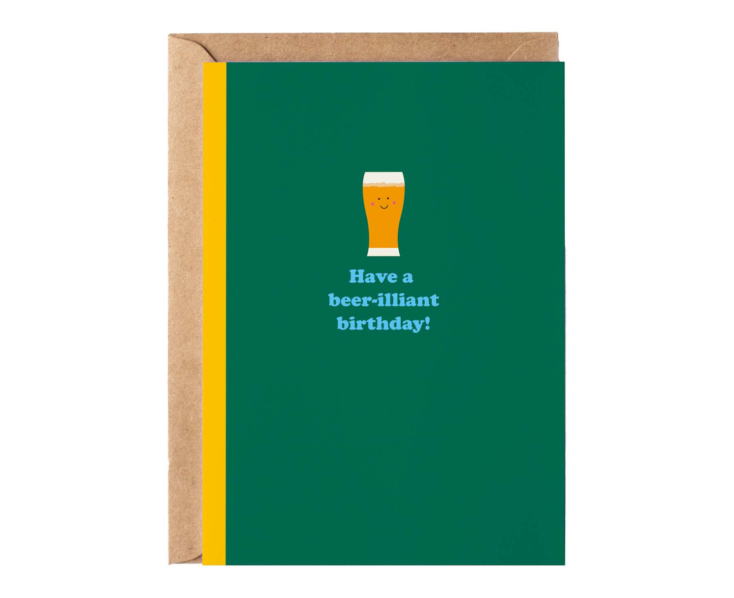 Beer-illiant Birthday Beer Birthday Card