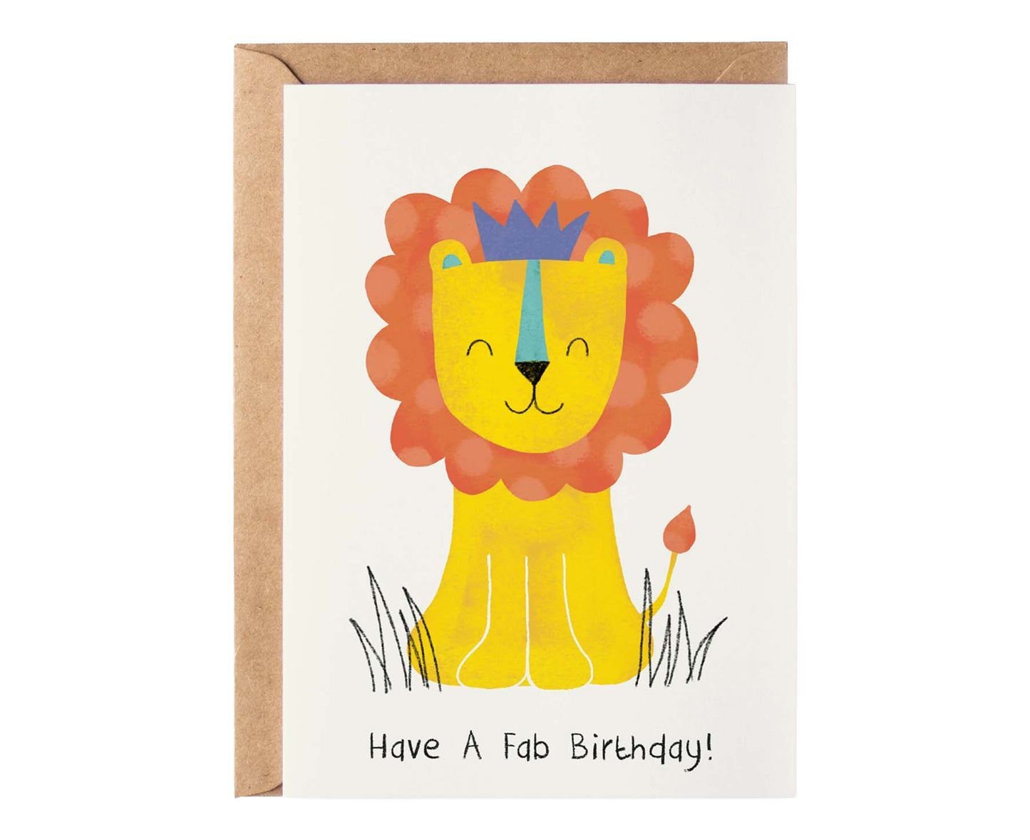 Fab Birthday Lion Kids Birthday Card