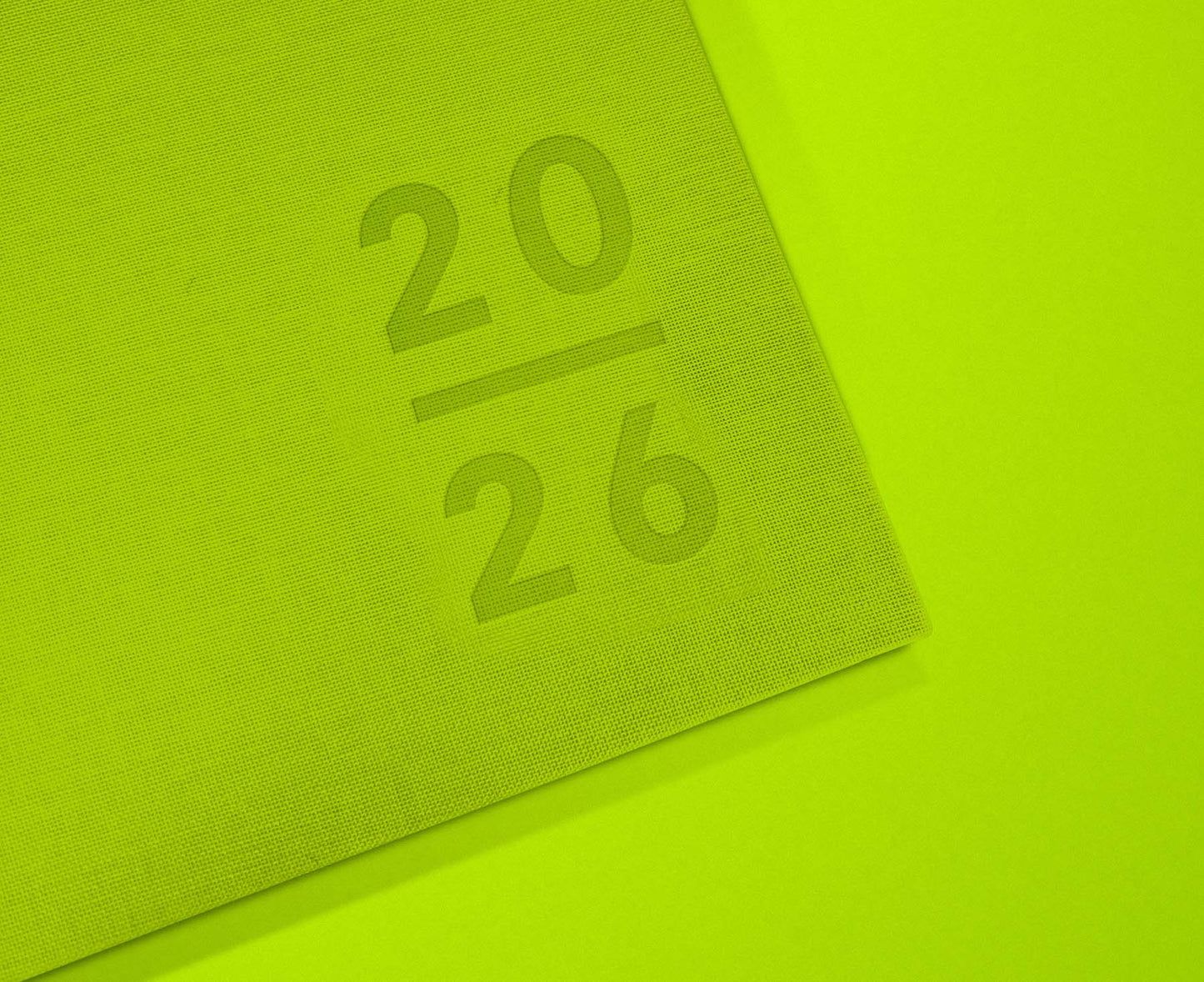 Blank Canvas Lime Green 2026 Diary