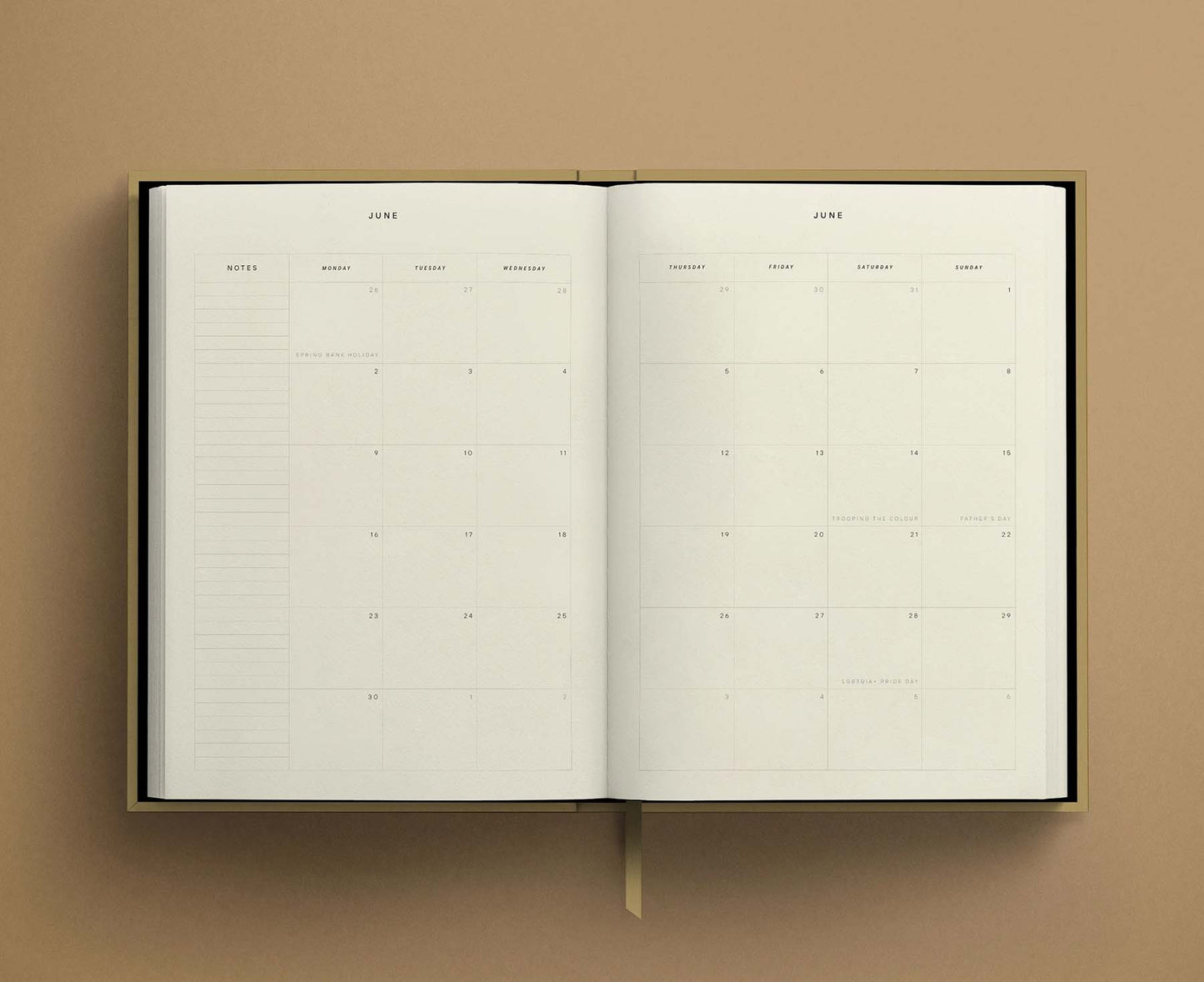 Blank Canvas Beige 2026 Diary