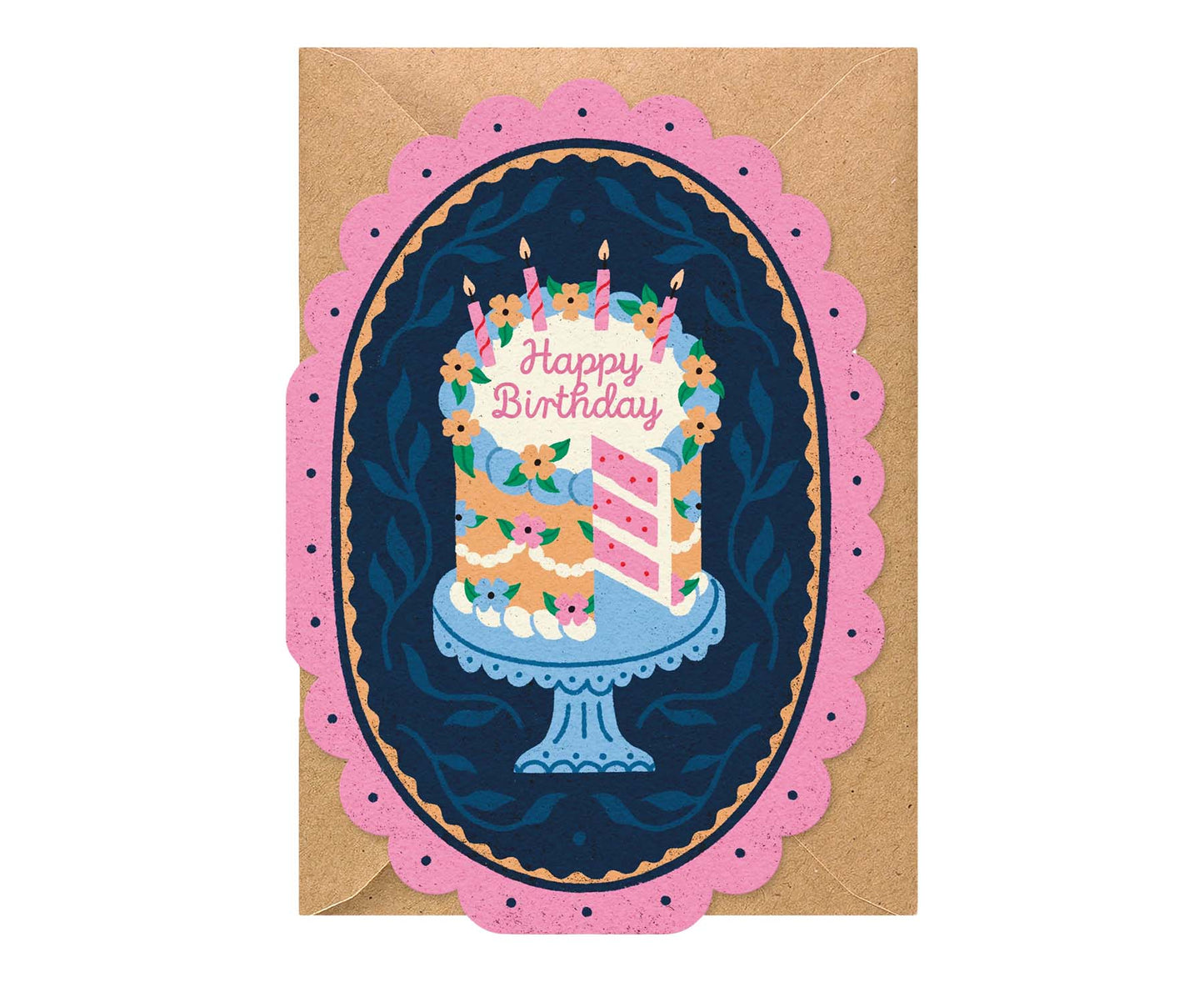 Birthday Cake Shaped Birthday Card