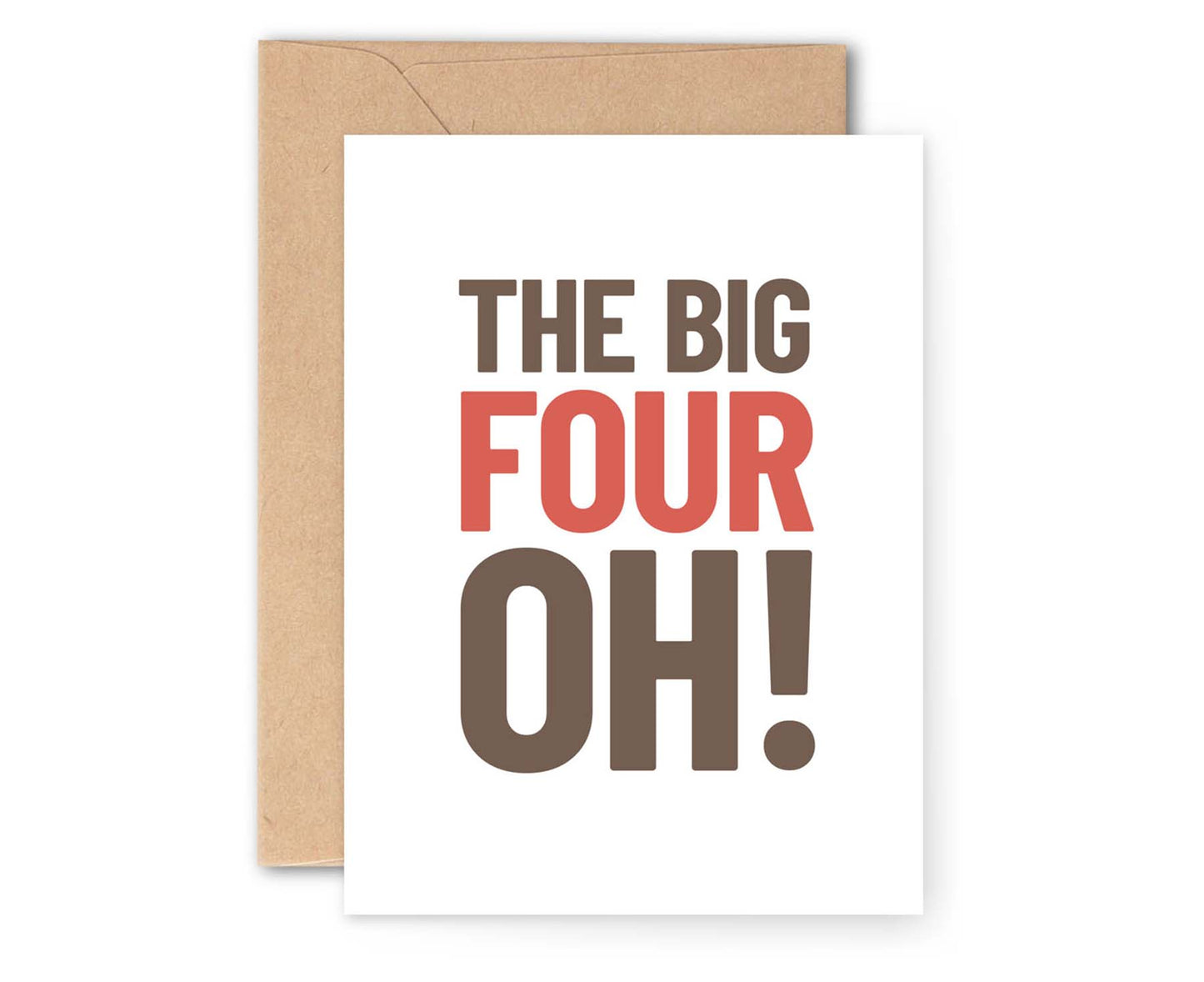 The Big Four Oh! 40th Birthday Card