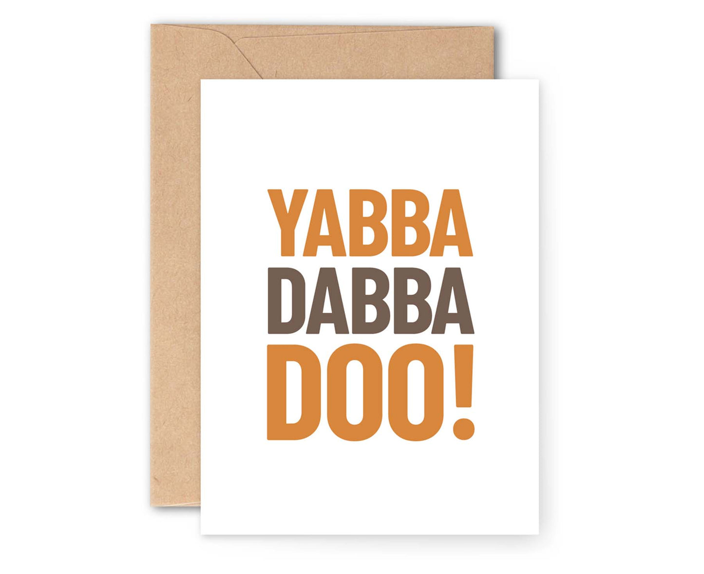 Yabba Dabba Doo! Congratulations Card
