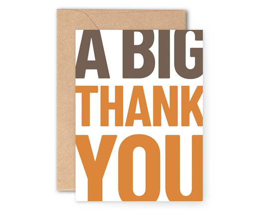 A Big Thank You Card