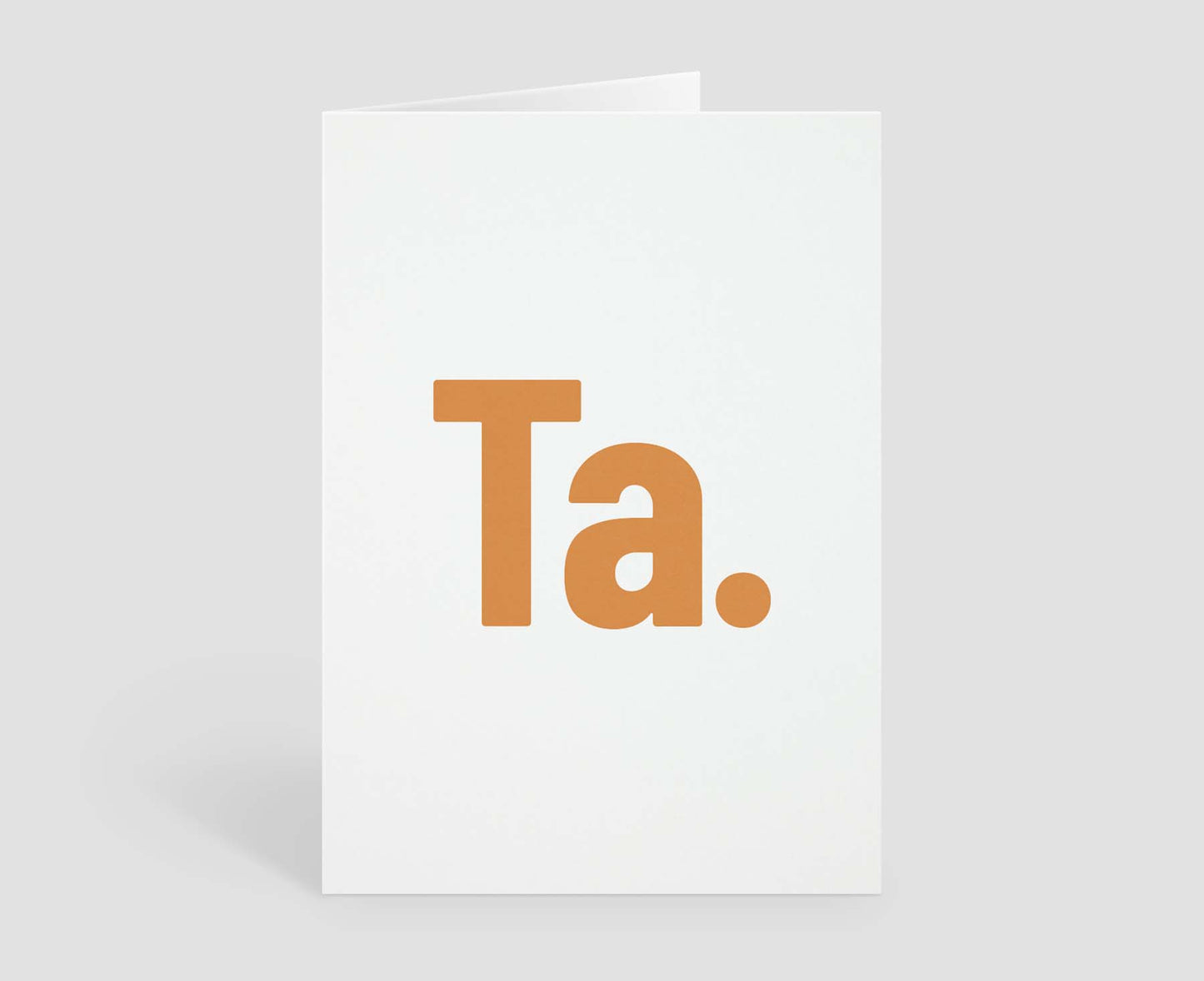 Ta Thank You Card