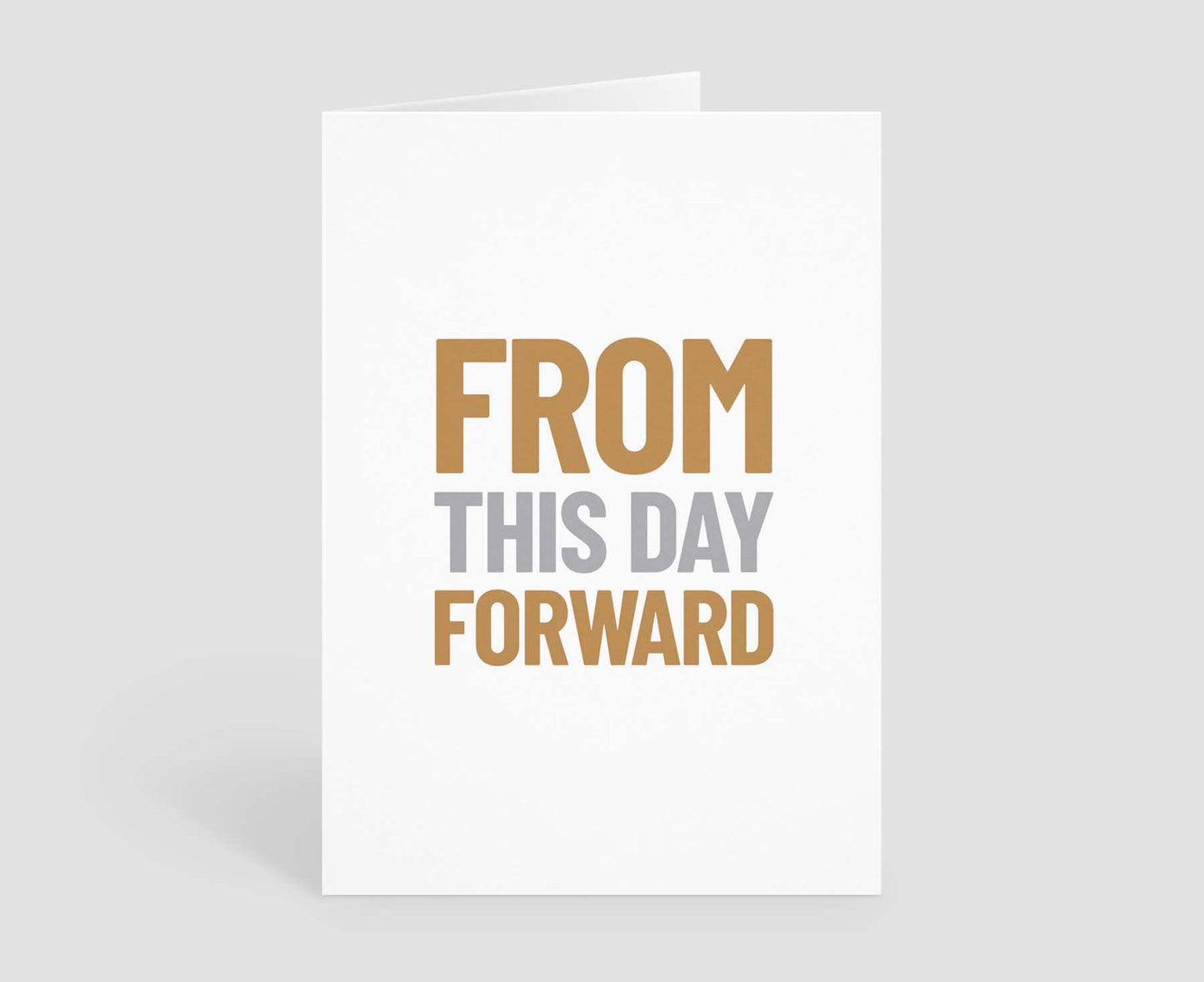 From This Day Forward Wedding Card