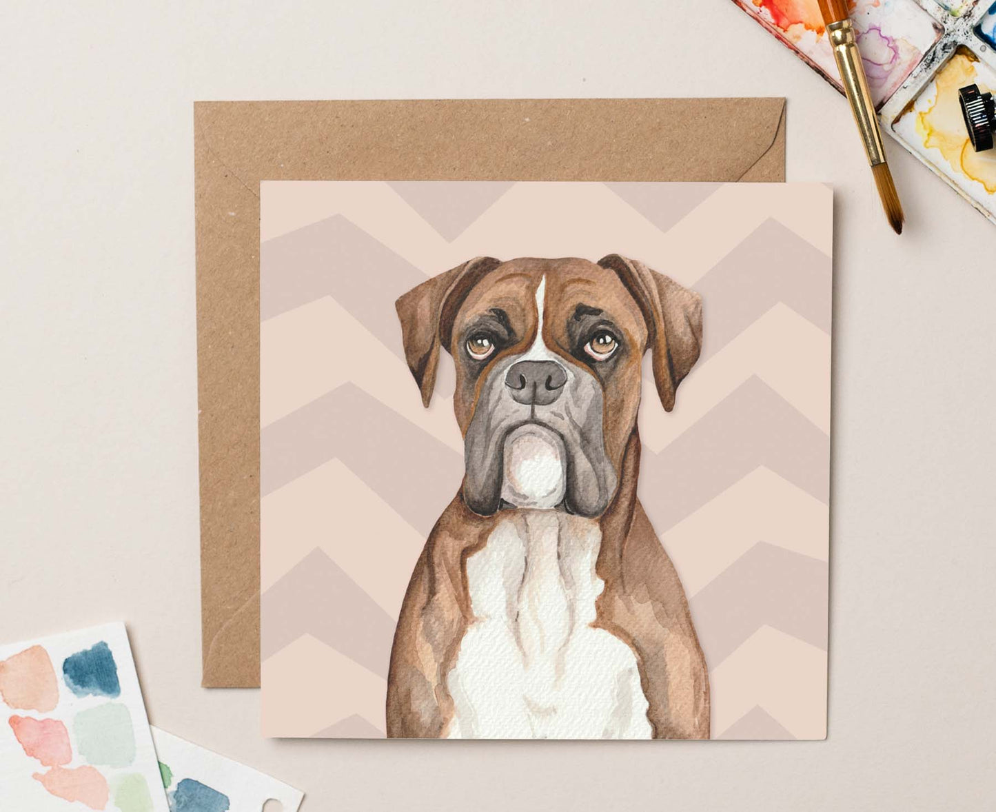 Bruce Boxer Dog Card