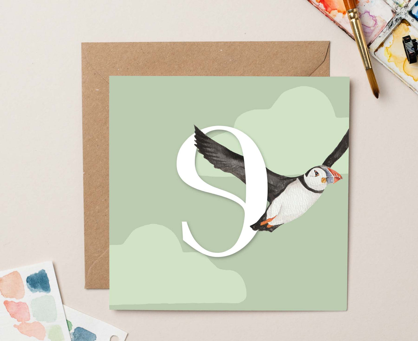 Puffin 9th Birthday Card