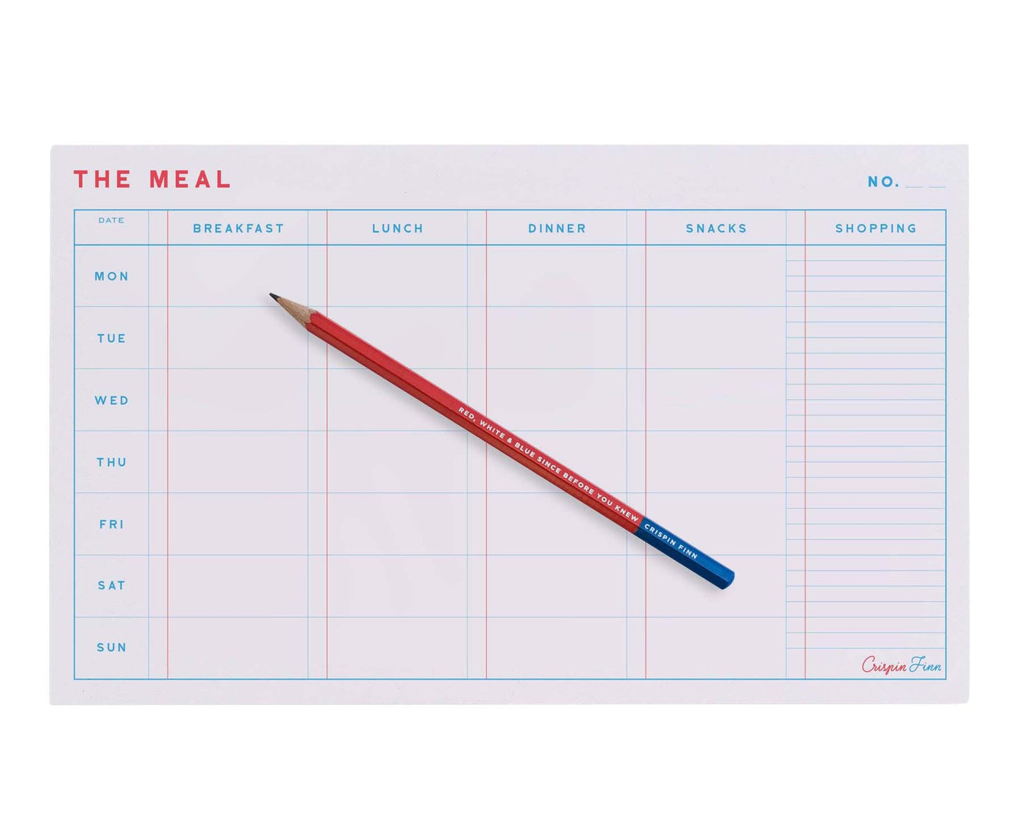 The Meal Desk Pad with Pencil