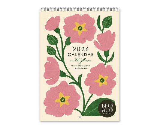 Wild Flora British Flowers Illustrated 2026 Calendar