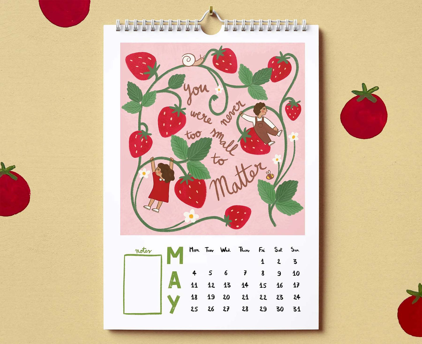 Uplifting & Encouraging Illustrated 2026 Calendar