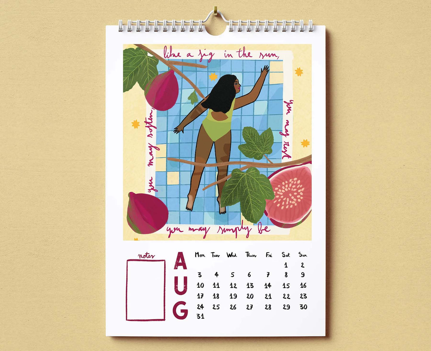 Uplifting & Encouraging Illustrated 2026 Calendar