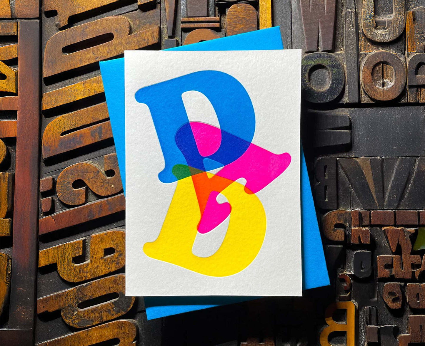 Dad Typography Letterpress Father's Day Card