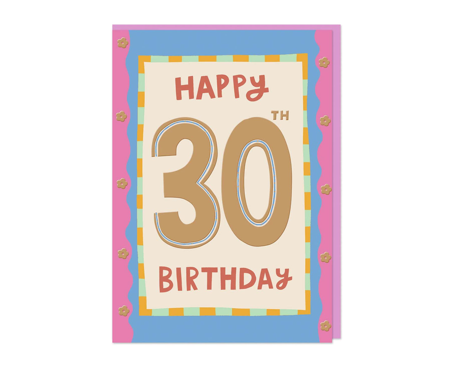 Happy 30th Birthday Gold Foiled Birthday Card