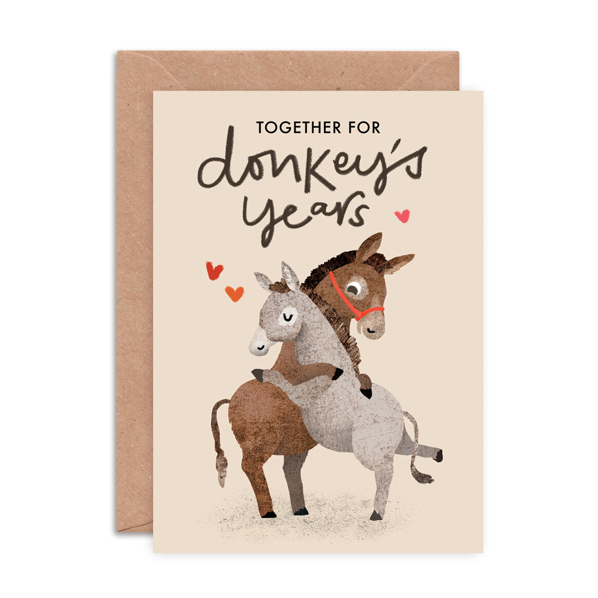 Together for Donkey's Years Anniversary Card