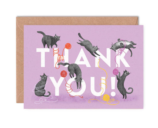 Thank You Cats Greeting Card