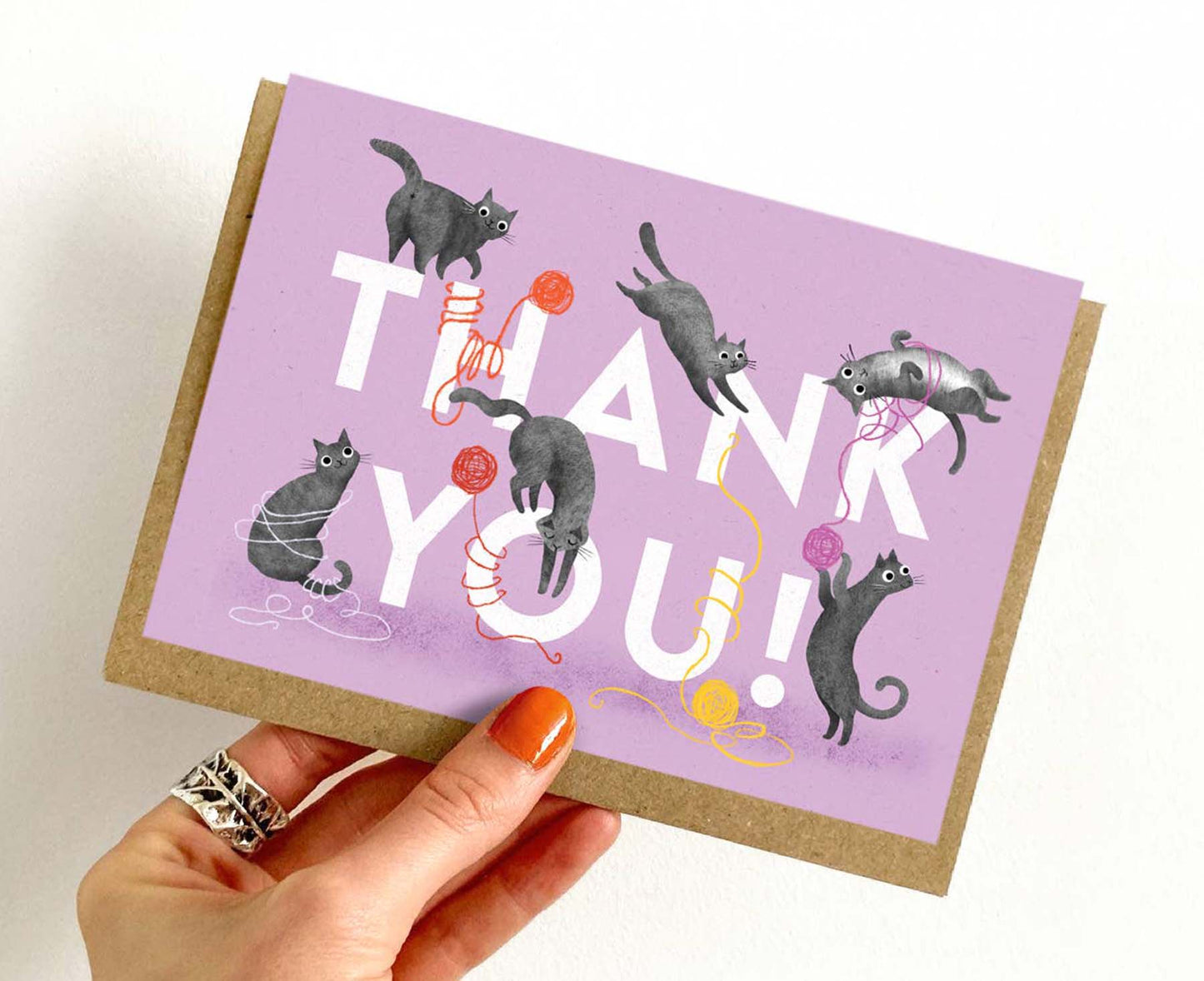 Thank You Cats Greeting Card