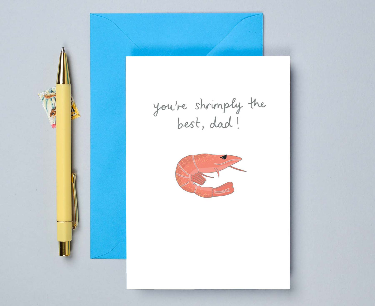 You're Shrimply The Best, Dad Father's Day Card
