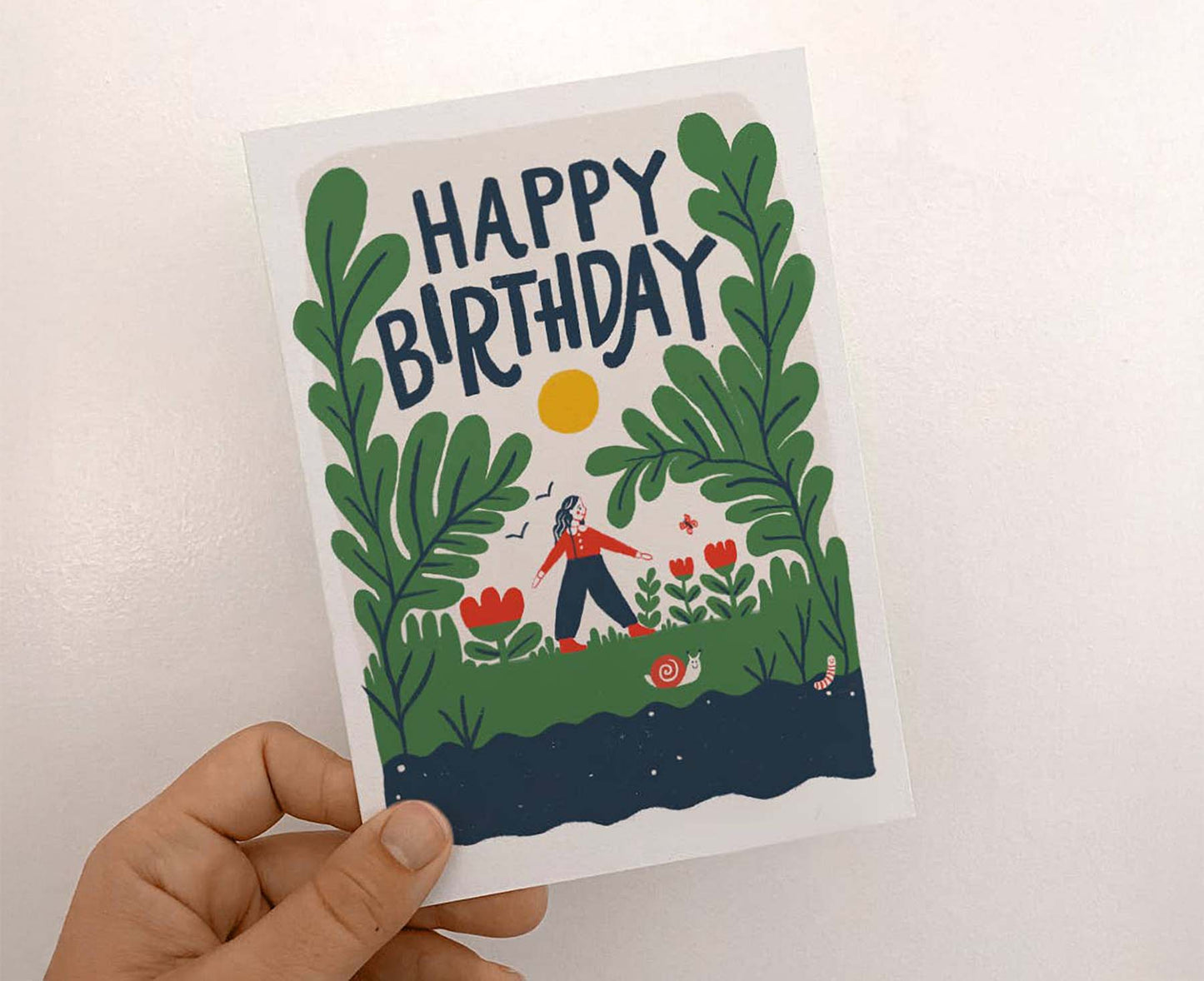 Happy Birthday Garden Walk Birthday Card