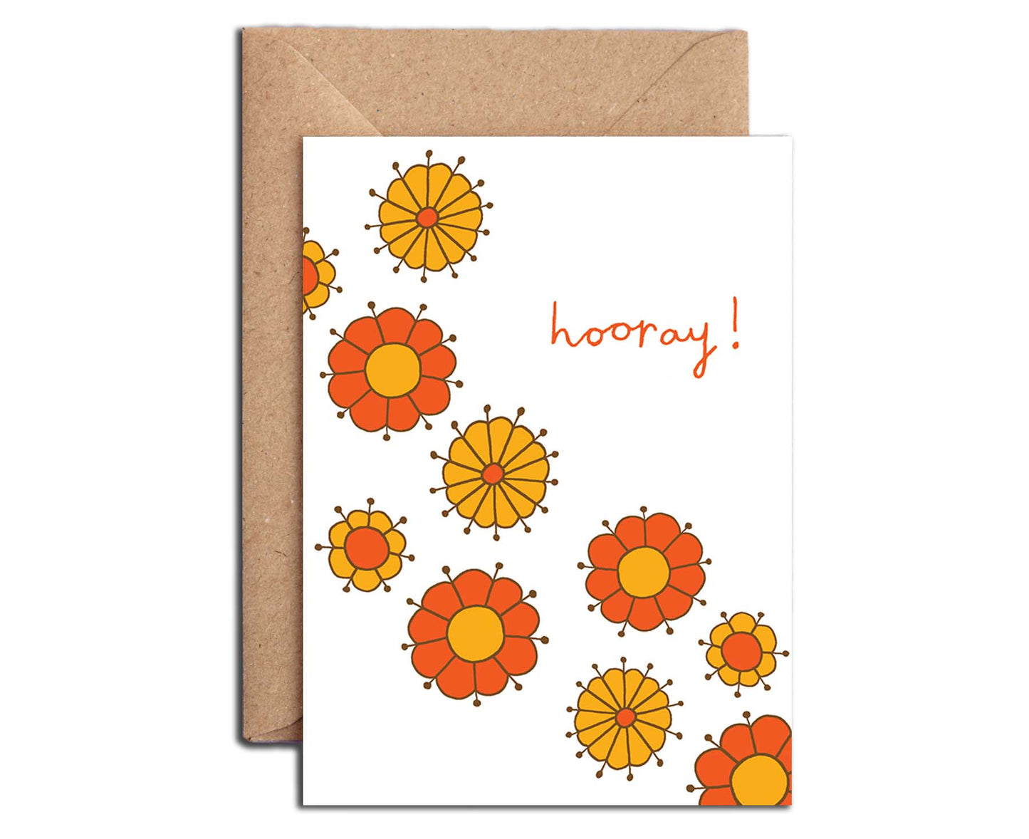 Hooray! Floral Congratulations / Birthday Card