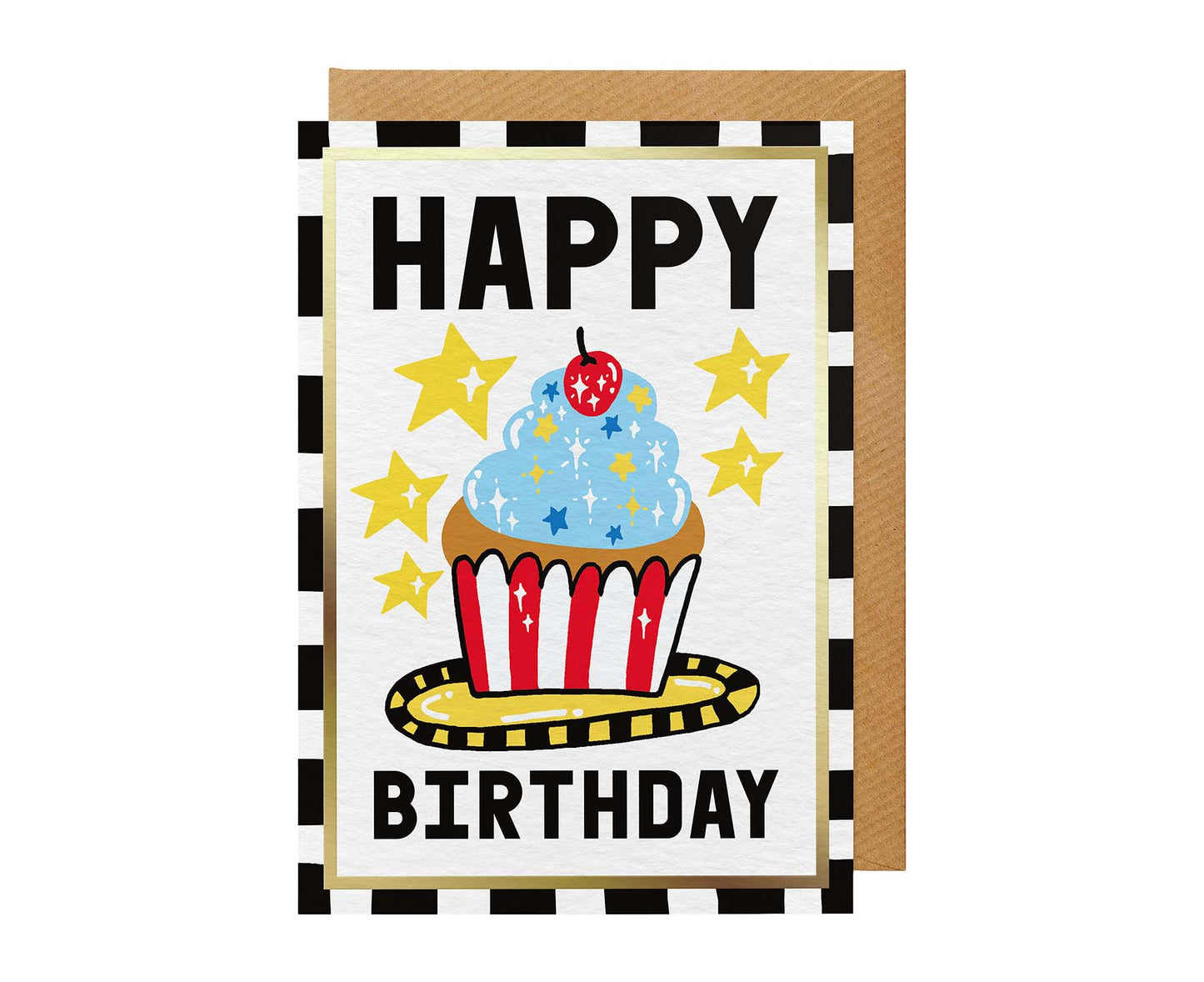 Happy Birthday Cupcake Birthday Card
