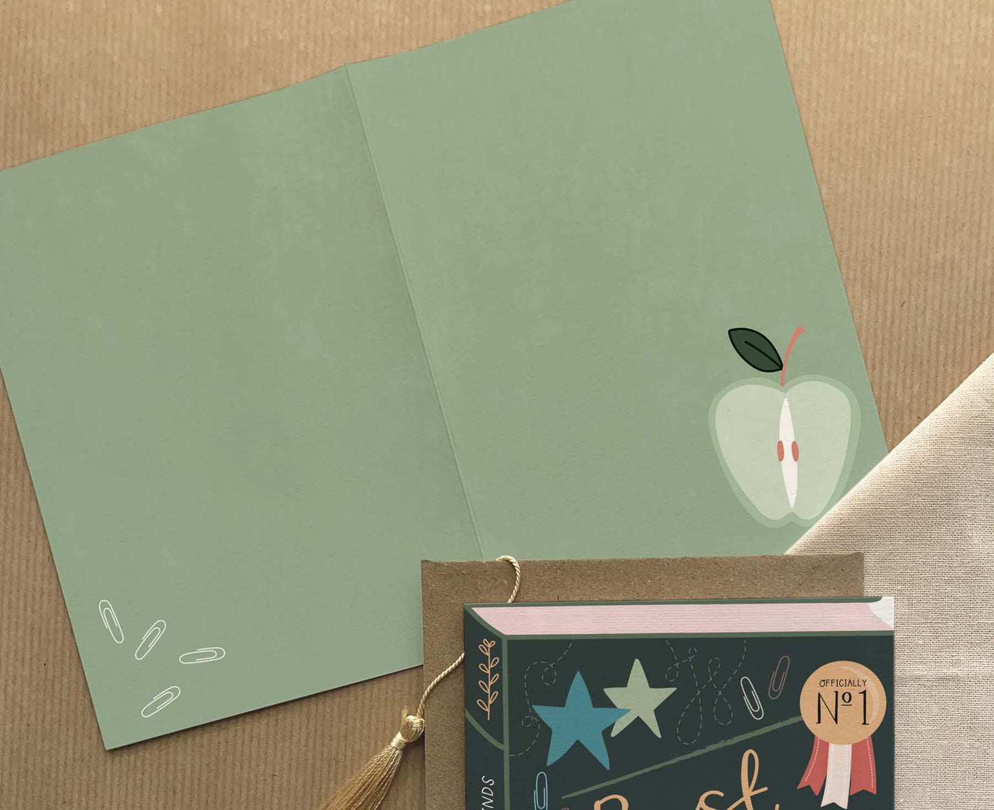 Best Teacher Ever Book Teacher Card