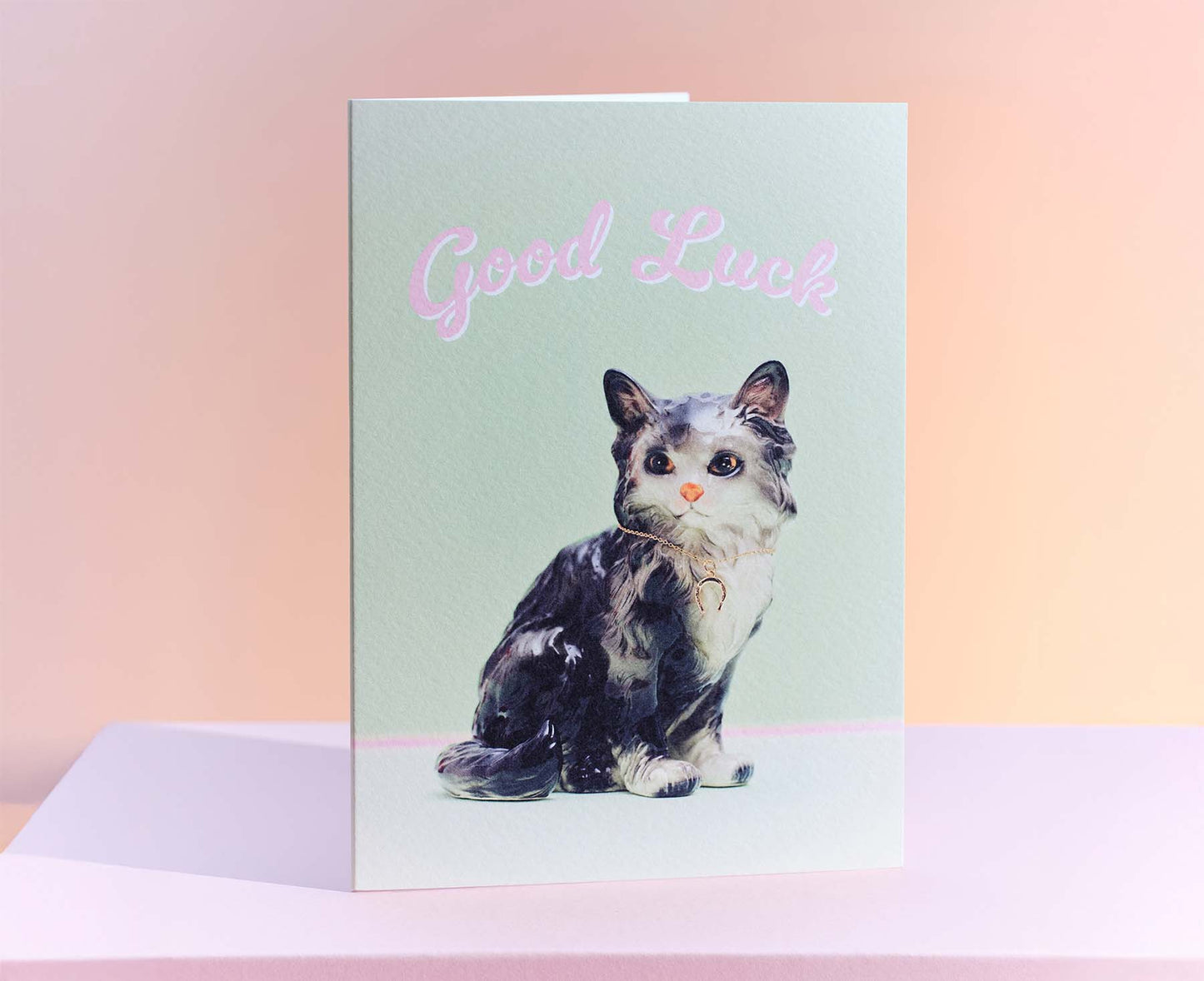 Kittie Cat Ornament Good Luck Card