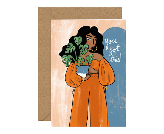 You Got This Monstera Plant card