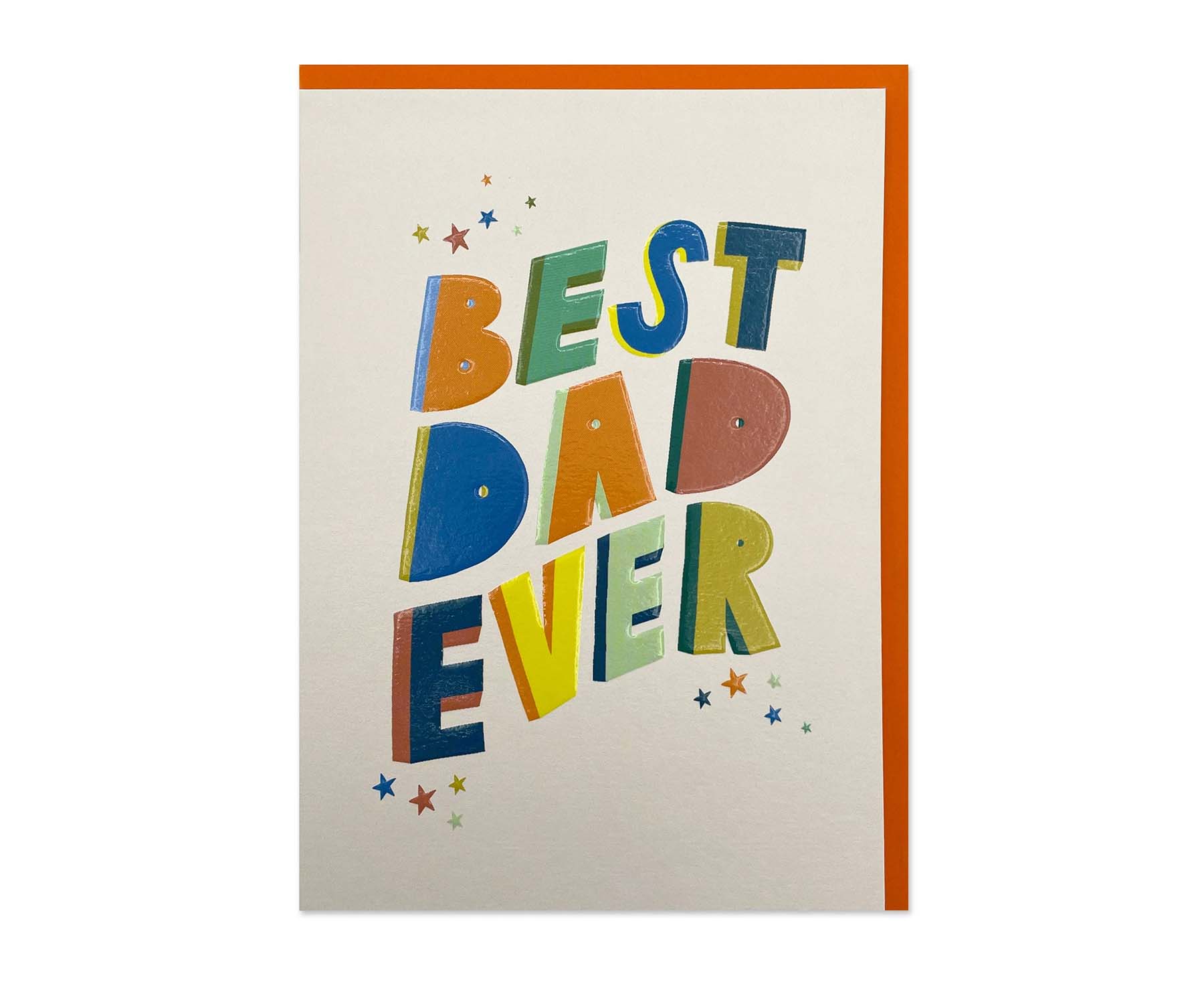 Best Dad Ever embossed Father s Day card